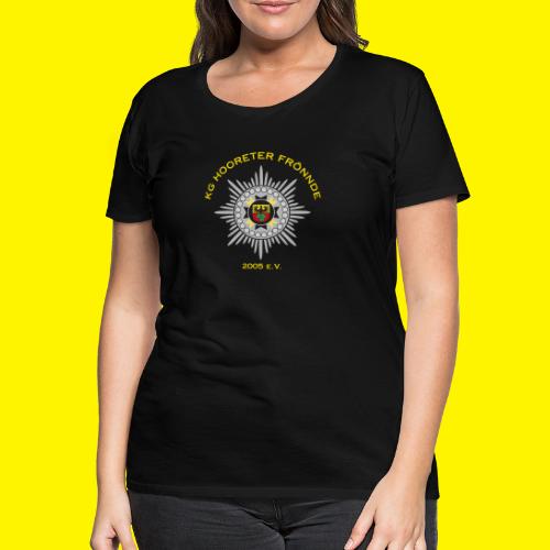 Gelbe Schrift - Frauen Premium T-Shirt