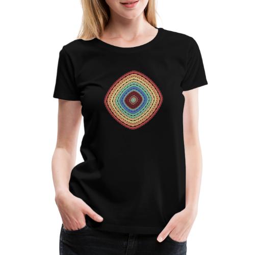 Glücksquadrat in sommerlichen Farben - Frauen Premium T-Shirt