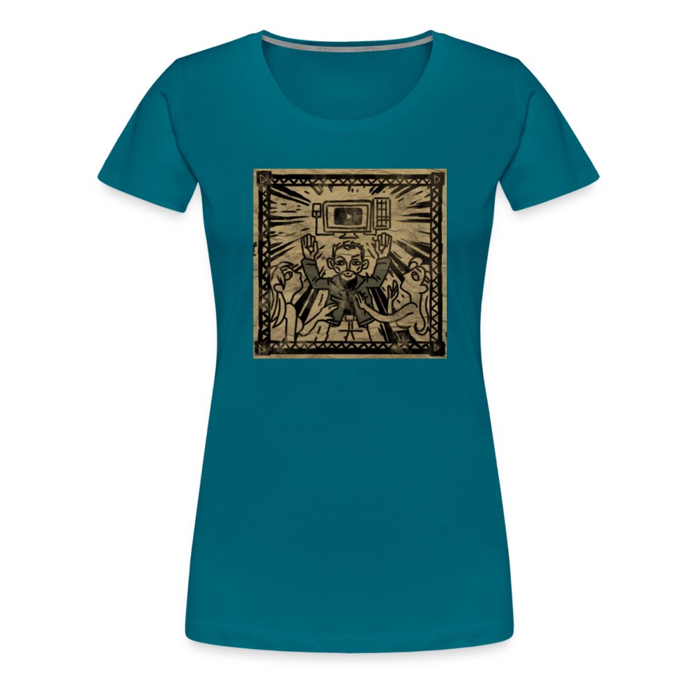 Fresque - T-shirt Premium Femme bleu diva