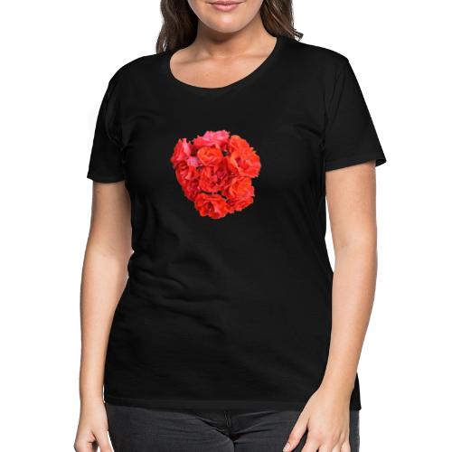 Rose rot Blume Sommer - Frauen Premium T-Shirt