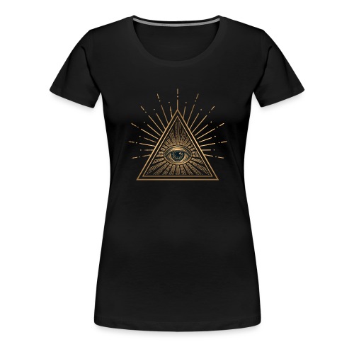 Vrijmetselaar - alziende oog - Vrouwen Premium T-shirt