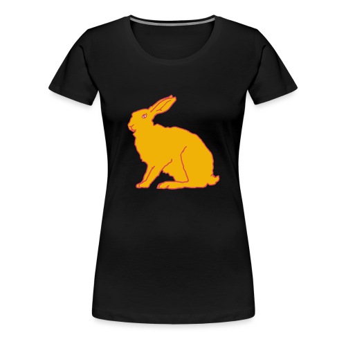Gelber Hase - Frauen Premium T-Shirt