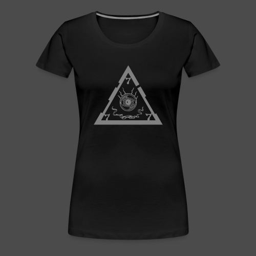 Unholy (logo + triangle-symbol_gray) - Women's Premium T-Shirt