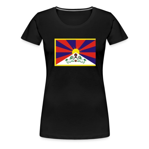 tibetflag - Frauen Premium T-Shirt