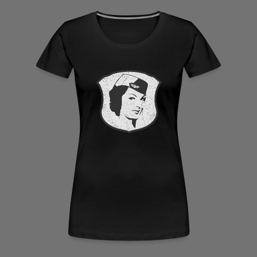 Lentoemäntä Lentoemäntä (oldstyle) - Naisten premium t-paita