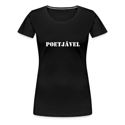 Poetjävel Vit - Premium-T-shirt dam