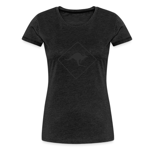 Känguru Schild - Frauen Premium T-Shirt