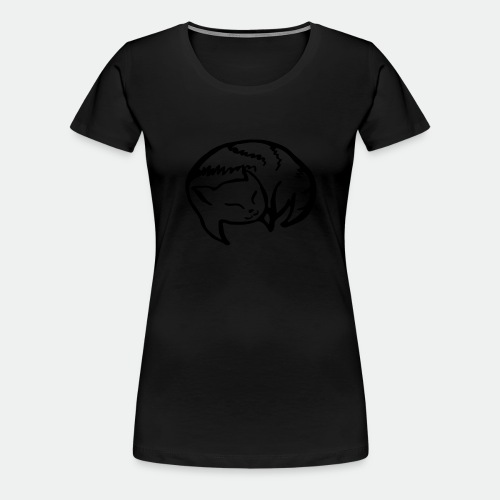 Happy Sleeping Vera s Cat - Women's Premium T-Shirt