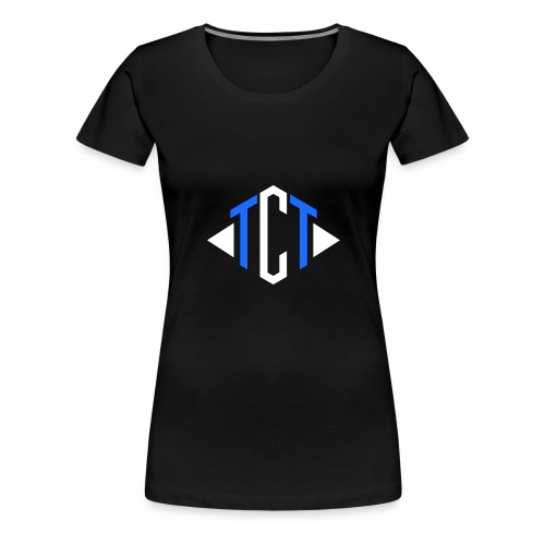 Team Clutch Team logo Blue and White - Women's Premium T-Shirt