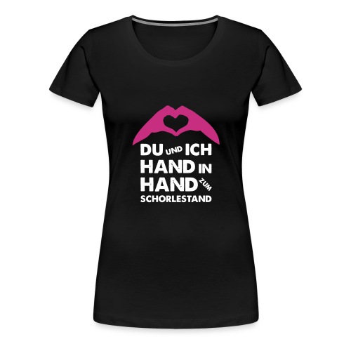 Hand in Hand zum Schorlestand / Gruppenshirt - Frauen Premium T-Shirt
