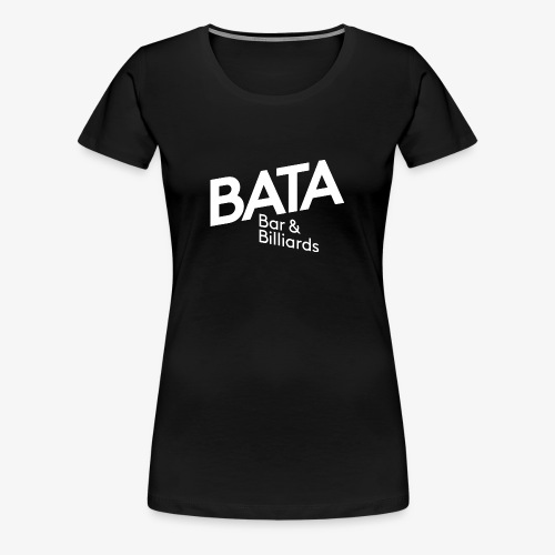 bata logo white 3000 png - Frauen Premium T-Shirt