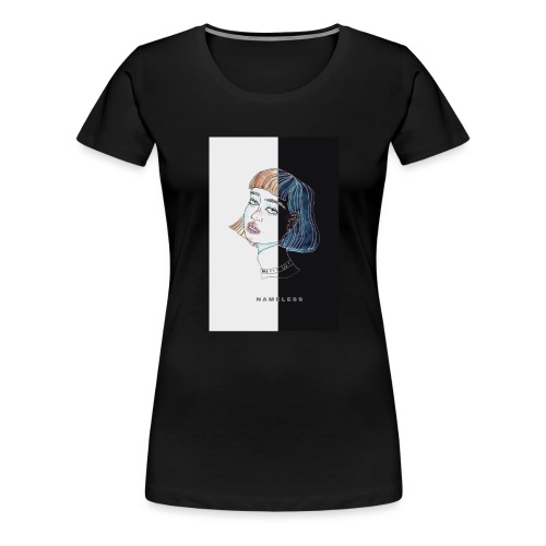 NAMELESS BABE POSITIF NEGATIF - T-shirt Premium Femme