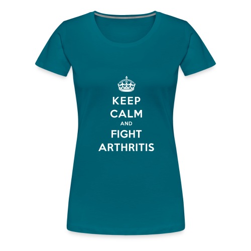 Keep Calm and Fight - Frauen Premium T-Shirt