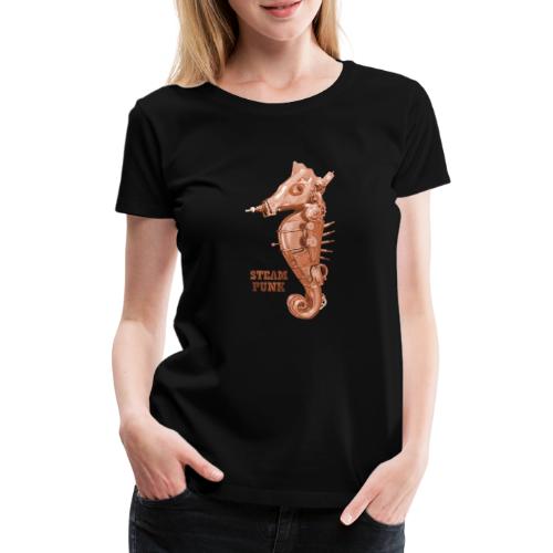 Steampunk Seepferdchen Retro Futurismus - Frauen Premium T-Shirt