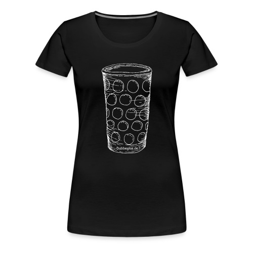 Dubbeglas un kä Blumevase - Frauen Premium T-Shirt