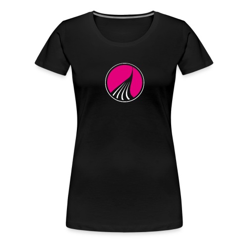 Logo cercle magenta - T-shirt Premium Femme
