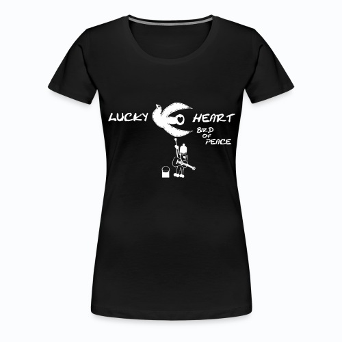 lucky heart dove bird of peace no 15 by - Frauen Premium T-Shirt