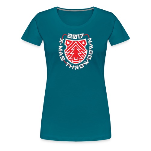 X mas TD front shield red - Frauen Premium T-Shirt