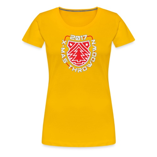 X mas TD front shield red - Frauen Premium T-Shirt