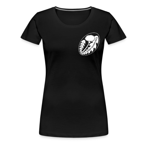 Rugby Logo 2011 1c weiss png - Frauen Premium T-Shirt