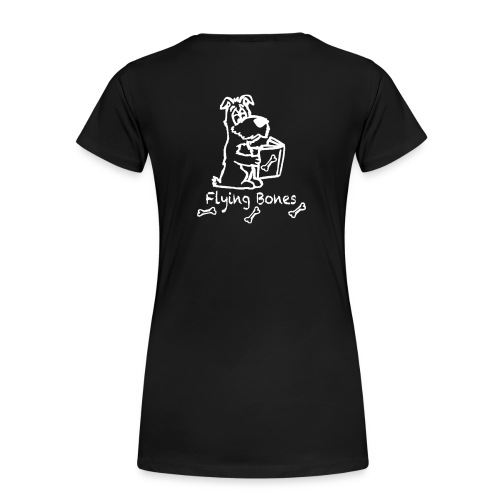 flying bones shirtschwarz - Frauen Premium T-Shirt