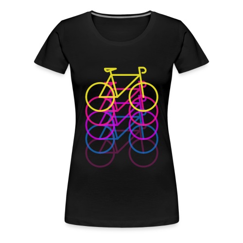 Fahrrad Fahrradfahrer Neon Geburtstag Geschenkidee - Frauen Premium T-Shirt