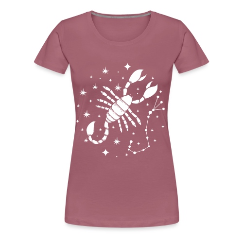 Sternzeichen Furchtloser Skorpion Oktober November - Frauen Premium T-Shirt