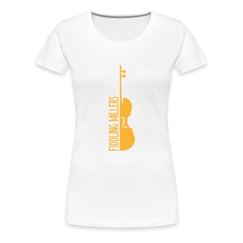 FINAL FM LOGO gelb - Frauen Premium T-Shirt