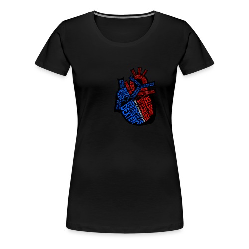 hjerte - Premium T-skjorte for kvinner