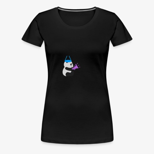 Panda with a megaPhone - Women's Premium T-Shirt