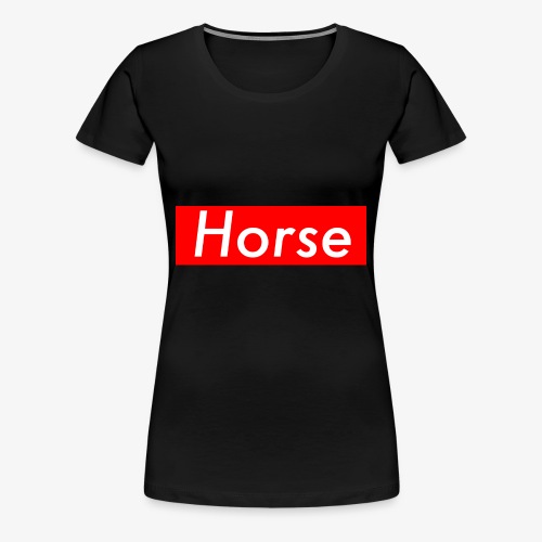 Horse boxlogo - Vrouwen Premium T-shirt