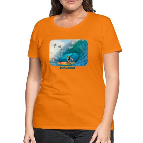 Power yoga surf - Premium-T-shirt dam