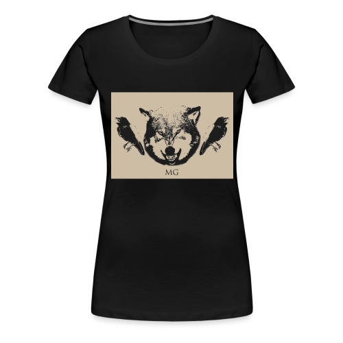 Wolf und Raben - Frauen Premium T-Shirt