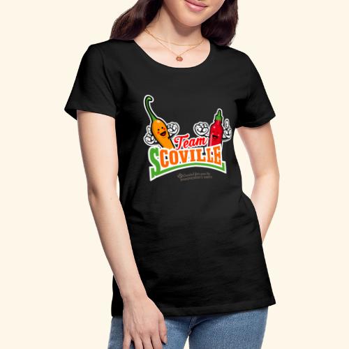 Chili Pepper Fan Merch Design Team Scoville - Frauen Premium T-Shirt
