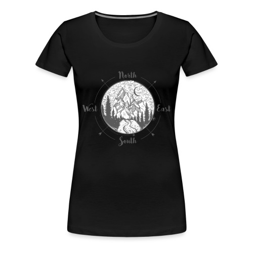 compass01 - Vrouwen Premium T-shirt