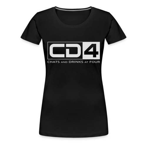 cd4 logo dikker kader bold font - Vrouwen Premium T-shirt