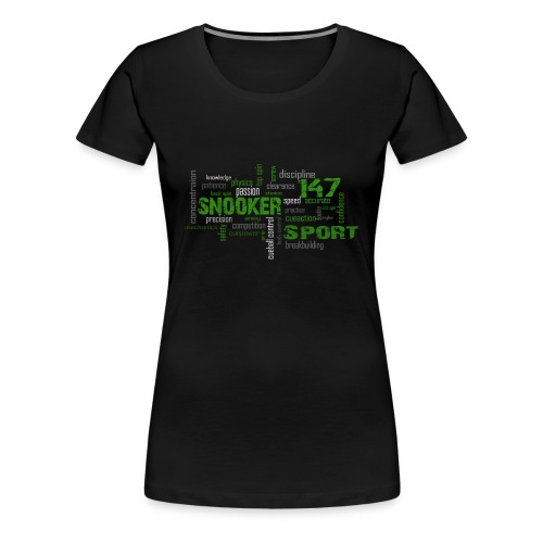 snooker word cloud - Frauen Premium T-Shirt