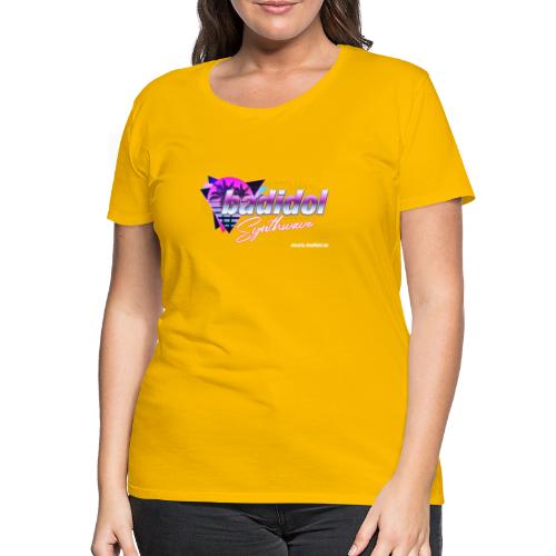 badidol Synthwave - Women's Premium T-Shirt