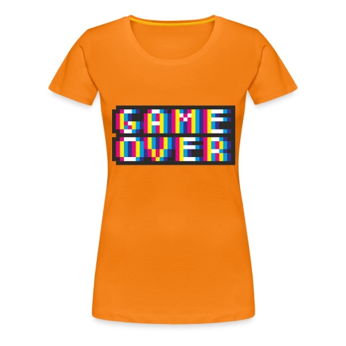 Pixelart No. 20 (Game Over) - bunt/colour - Frauen Premium T-Shirt