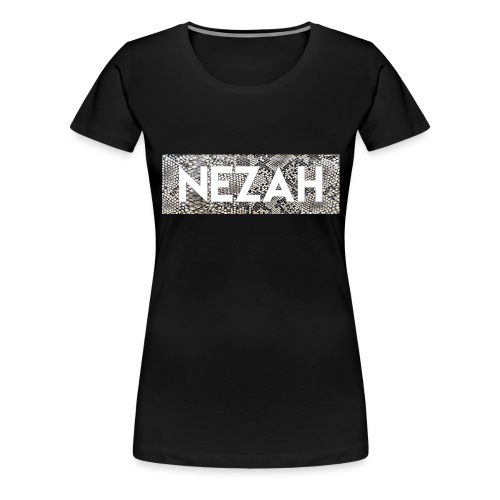 Nezah Snake Skin Box Logo - Women's Premium T-Shirt