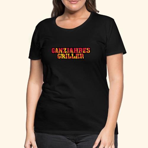 Grill T Shirt Design Ganzjahresgriller - Frauen Premium T-Shirt