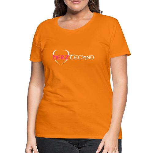 HerzTechno Logo Lang - Frauen Premium T-Shirt