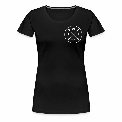 Weisses Logo klein - Frauen Premium T-Shirt