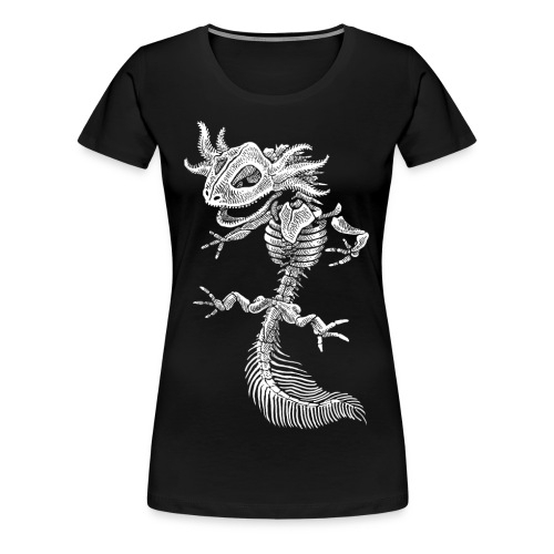 Axolotl Skeleton - T-shirt Premium Femme