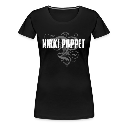 NIKKI PUPPET LOGO weiss - Frauen Premium T-Shirt