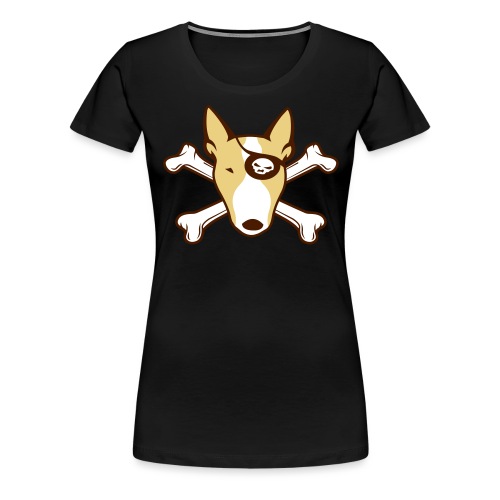 PIRATE Bullterrier v2 3c - Frauen Premium T-Shirt