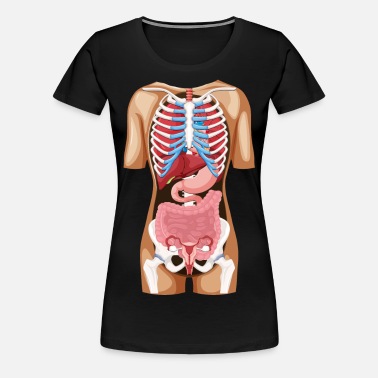 Locatie Organen - Anatomie Menselijk Lichaam' Vrouwen T-Shirt | Spreadshirt