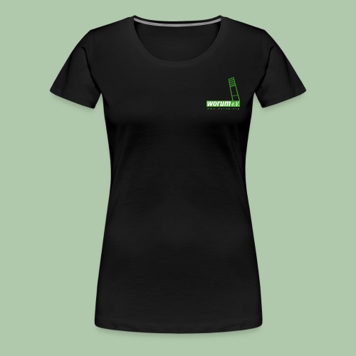 110608worumlogo4c1 - Frauen Premium T-Shirt