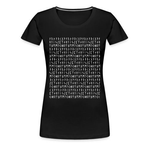 24 Elder Futhark Runen Reihe Hintergrund - Frauen Premium T-Shirt