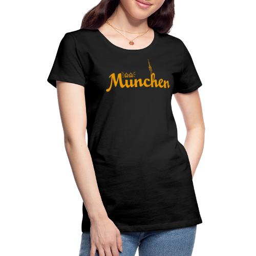 München – schönste Stadt der Welt in Bayern (gelb) - Frauen Premium T-Shirt